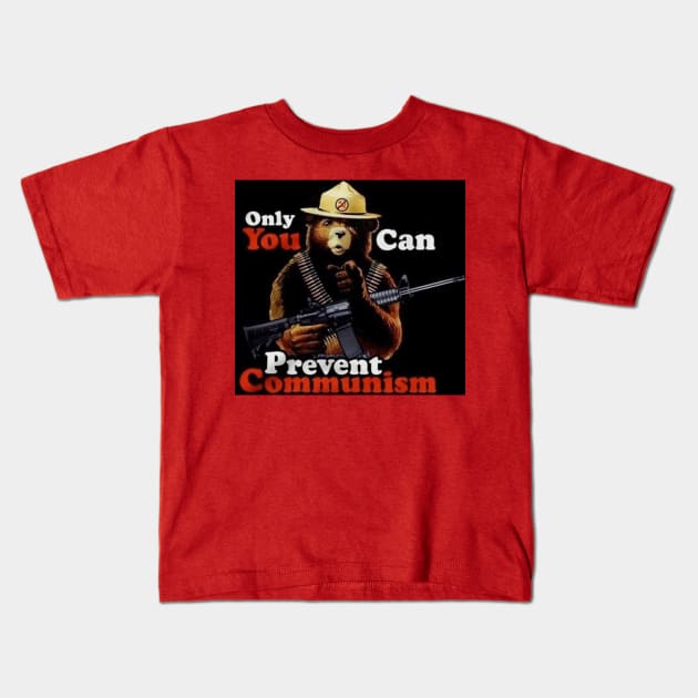 Only you can prevent Communism Kids T-Shirt by  The best hard hat stickers 